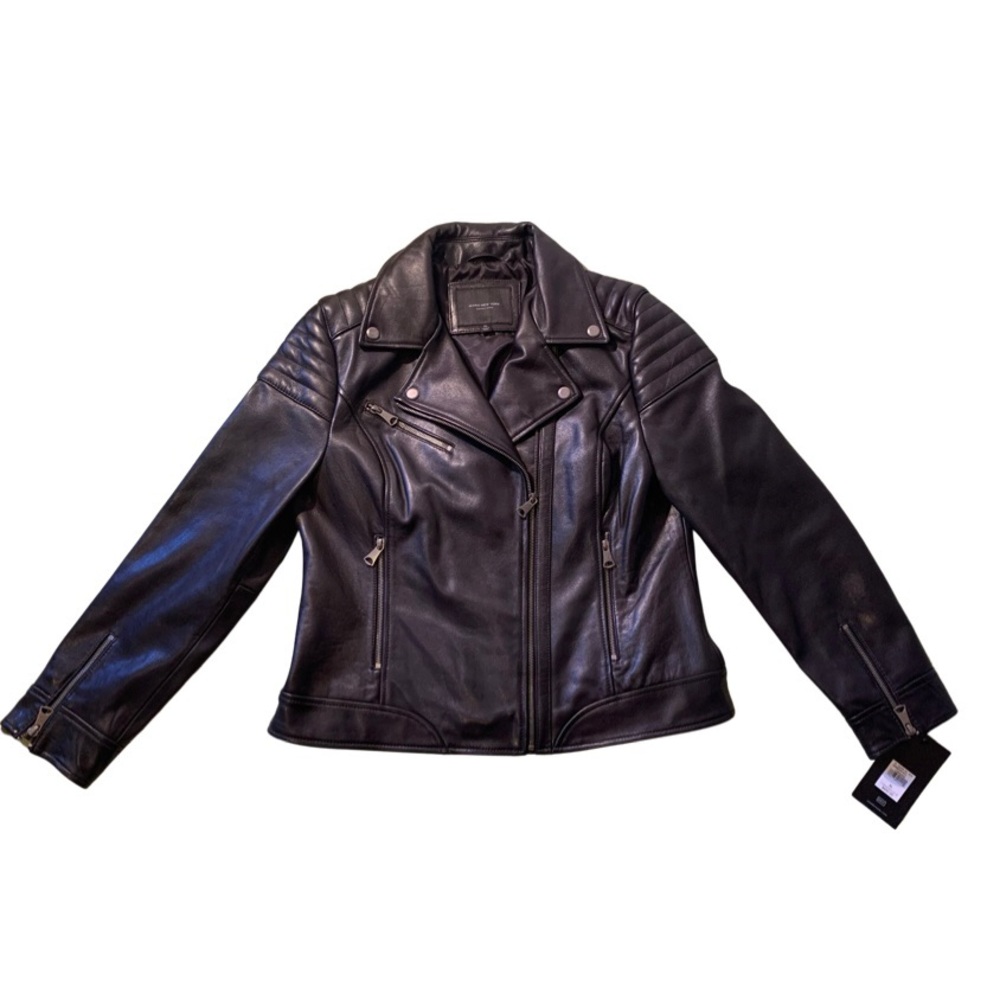 Marc New York Biker Motorcycle 100%Leather Jacket XL Women’s NWT $450 SALE
